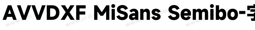 AVVDXF MiSans Semibo字体转换